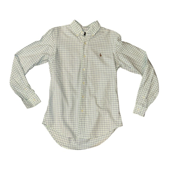 Polo Ralph Lauren Other - Ralph Lauren Button Down Shirt Mens Small Green Navy Tattersall Long Sleeve